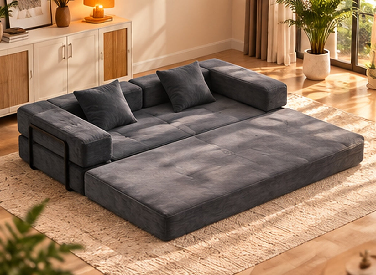 Sofa and seat configuration — Charcoal Grey
